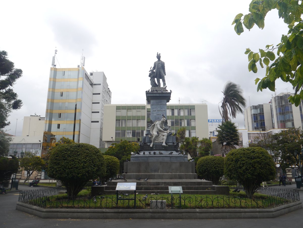Monumento a Juan Montalvo, Parque Montalvo, Ambato
